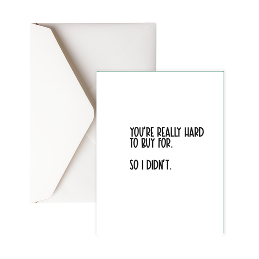 Hard to buy for card