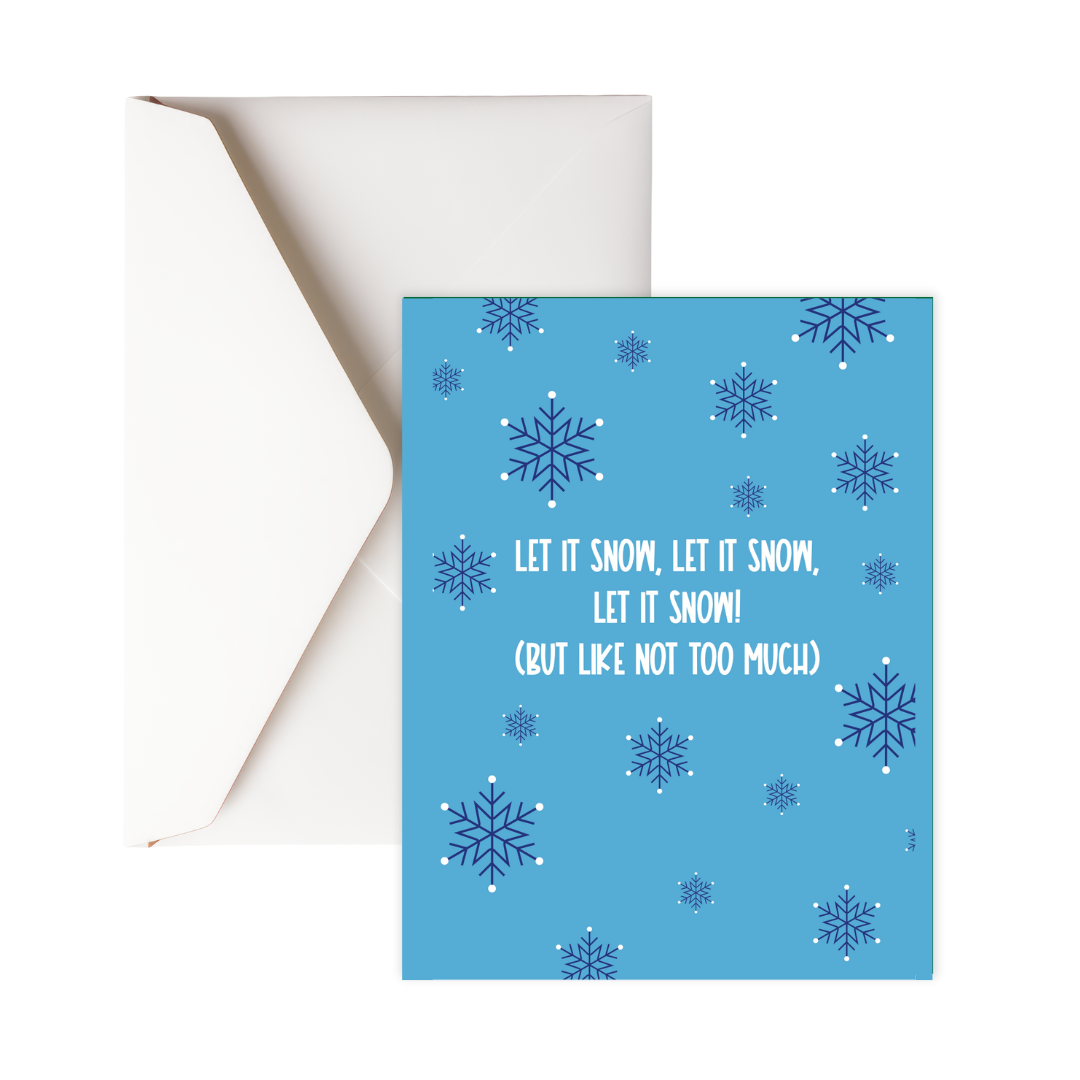 Let it snow card