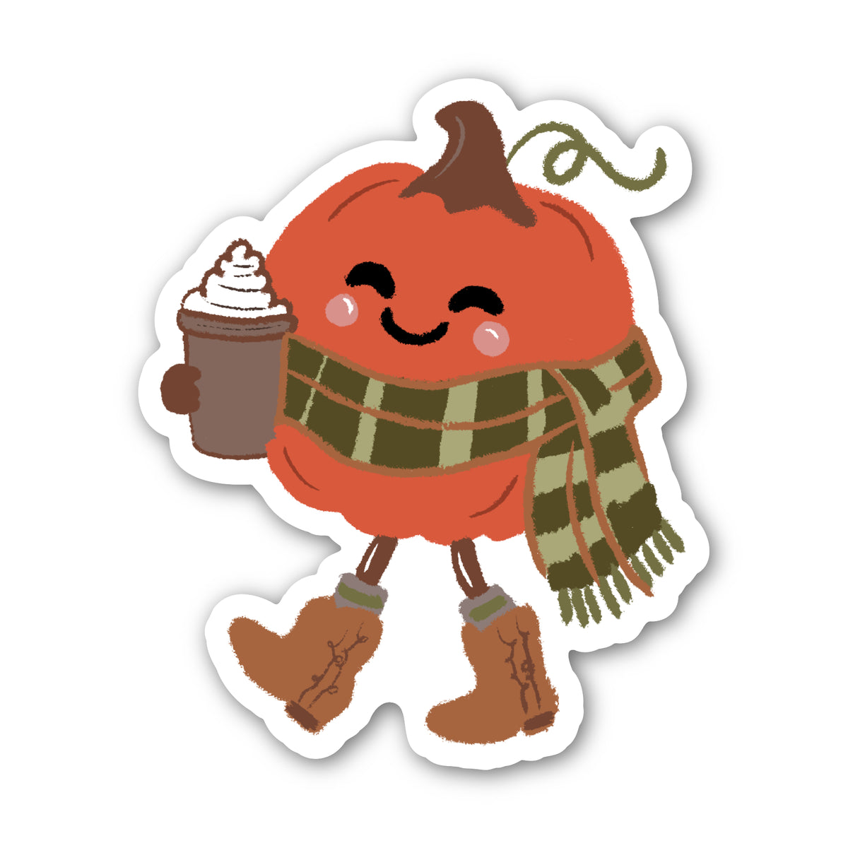 Cozy Pumpkin Sticker
