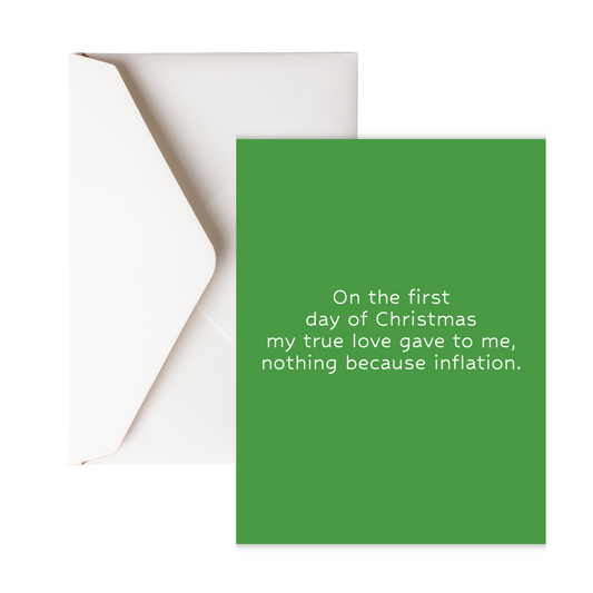 Inflation Greeting Card